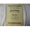 Service Parts Catalogue Morris Commercial Model MRA/1 Code 18465