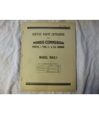 Service Parts Catalogue Morris Commercial Model MRA/1 Code 18465