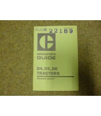 D4,D5,D6 Tractors Power Shift Operator's Guide - 22189