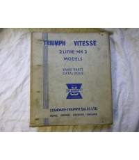 Triumph Vitesse 2-Litre Mark 2 Models Parts Book