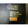 Coles Cranes Operating Instructions Model S.2310 - Code 20795