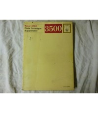 Rover 3500 Parts Catalogue Supplement Parts Number 605892