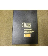 Coles Cranes Operating Instructions Model S.2310 - Sr Number 15295 Code 20795