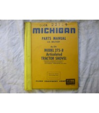 Michigan Parts Manual Tractor Shovel Model 275-B Army Code 22714